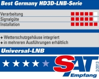 LNB Octo BEST Germany HD3D 808 FULL HDTV 0,1dB