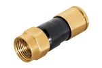 F-Kompressionstecker fr Kabel  6,8 - 7,4 mm, vergoldet